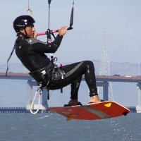 kite surfer at 3rd avenue