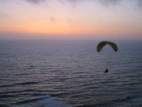 sunset flight at the Dumps