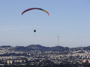 rainbow over Sutro tower