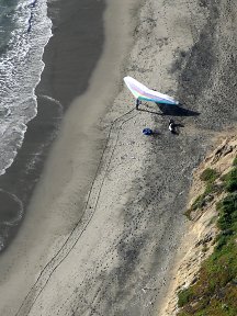 on the beach